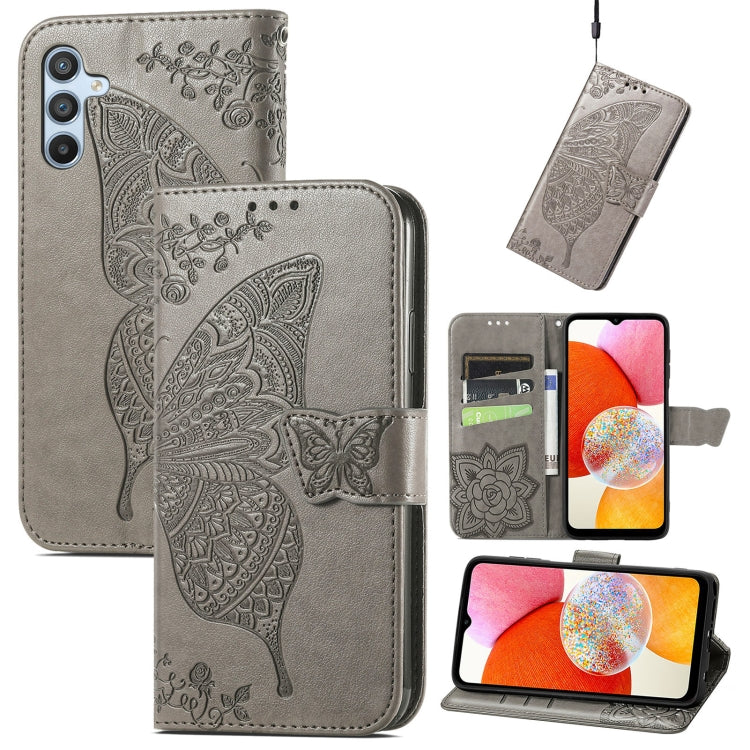 Butterfly Love Flower Embossed Leather Phone Case, For Tecno Pova Neo 5G, For ZTE Blade A52, For Samsung Galaxy A14 4G