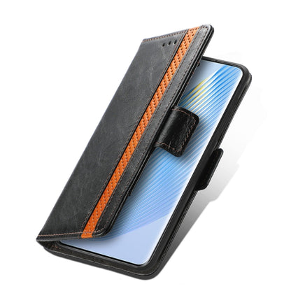 CaseNeo Splicing Dual Magnetic Buckle Leather Phone Case, For Honor Magic5, For Infinix Note 12 G96, For OnePlus Ace 2, For Realme C55