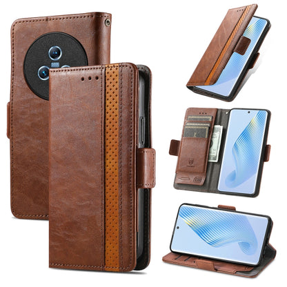 CaseNeo Splicing Dual Magnetic Buckle Leather Phone Case, For Honor Magic5, For Infinix Note 12 G96, For OnePlus Ace 2, For Realme C55