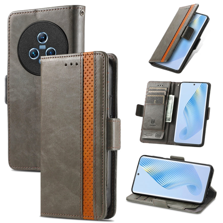 CaseNeo Splicing Dual Magnetic Buckle Leather Phone Case, For Honor Magic5, For Infinix Note 12 G96, For OnePlus Ace 2, For Realme C55