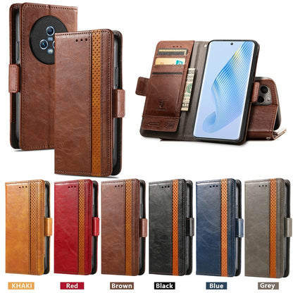 CaseNeo Splicing Dual Magnetic Buckle Leather Phone Case, For Honor Magic5, For Infinix Note 12 G96, For OnePlus Ace 2, For Realme C55