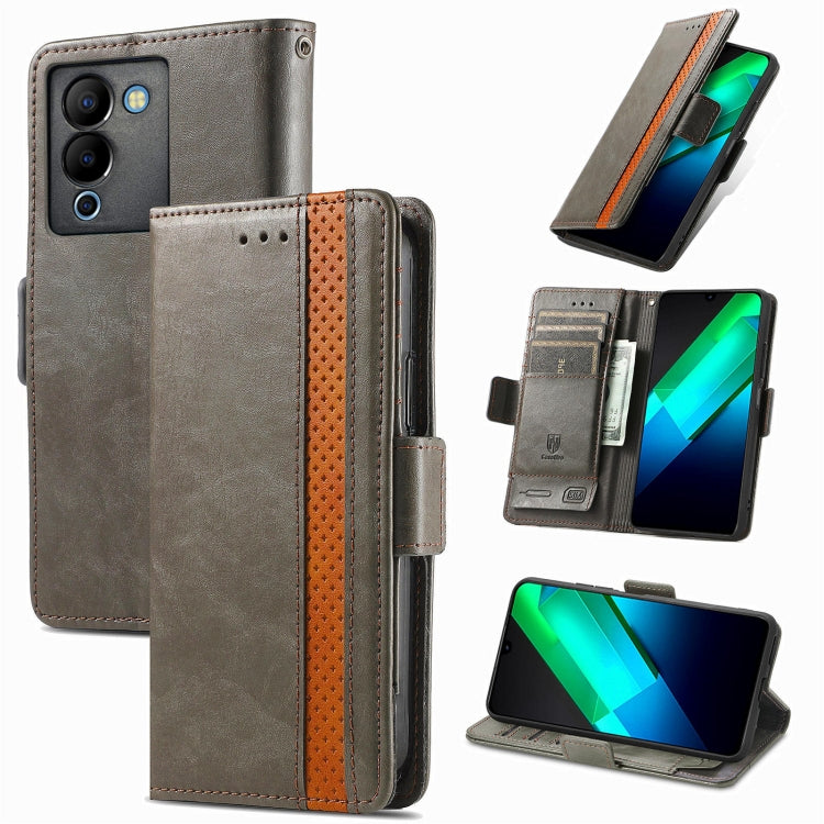 CaseNeo Splicing Dual Magnetic Buckle Leather Phone Case, For Honor Magic5, For Infinix Note 12 G96, For OnePlus Ace 2, For Realme C55