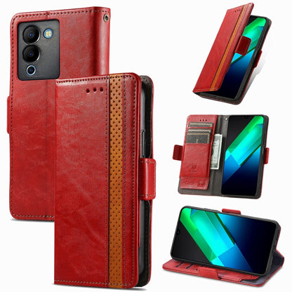 CaseNeo Splicing Dual Magnetic Buckle Leather Phone Case, For Honor Magic5, For Infinix Note 12 G96, For OnePlus Ace 2, For Realme C55