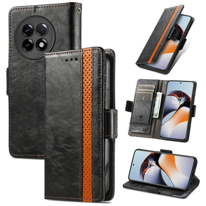 CaseNeo Splicing Dual Magnetic Buckle Leather Phone Case, For Honor Magic5, For Infinix Note 12 G96, For OnePlus Ace 2, For Realme C55