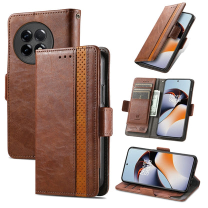 CaseNeo Splicing Dual Magnetic Buckle Leather Phone Case, For Honor Magic5, For Infinix Note 12 G96, For OnePlus Ace 2, For Realme C55
