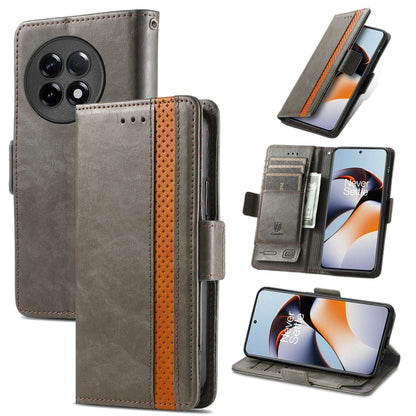 CaseNeo Splicing Dual Magnetic Buckle Leather Phone Case, For Honor Magic5, For Infinix Note 12 G96, For OnePlus Ace 2, For Realme C55