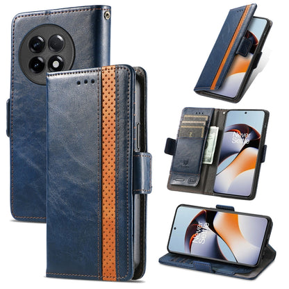 CaseNeo Splicing Dual Magnetic Buckle Leather Phone Case, For Honor Magic5, For Infinix Note 12 G96, For OnePlus Ace 2, For Realme C55
