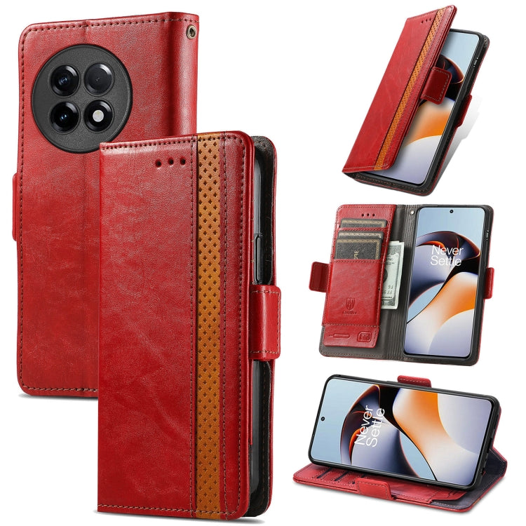 CaseNeo Splicing Dual Magnetic Buckle Leather Phone Case, For Honor Magic5, For Infinix Note 12 G96, For OnePlus Ace 2, For Realme C55