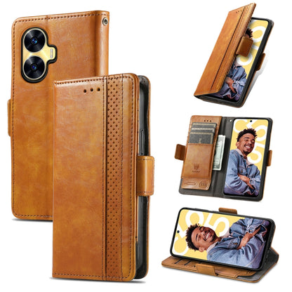 CaseNeo Splicing Dual Magnetic Buckle Leather Phone Case, For Honor Magic5, For Infinix Note 12 G96, For OnePlus Ace 2, For Realme C55