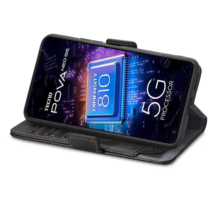 CaseNeo Splicing Dual Magnetic Buckle Leather Phone Case, For Tecno Pova Neo 5G, For vivo S15e, For Xiaomi 13 Lite, For ZTE Blade A52