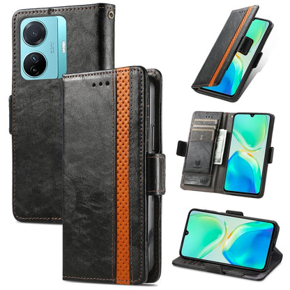 CaseNeo Splicing Dual Magnetic Buckle Leather Phone Case, For Tecno Pova Neo 5G, For vivo S15e, For Xiaomi 13 Lite, For ZTE Blade A52