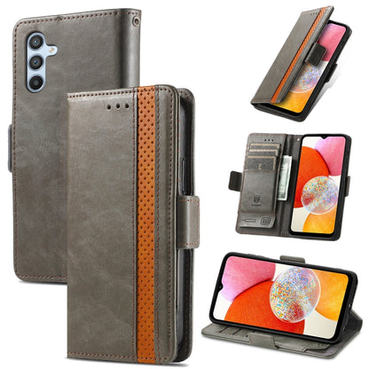 CaseNeo Splicing Dual Magnetic Buckle Leather Phone Case, For Samsung Galaxy A14 4G, For Samsung Galaxy A34 5G, For Sony Xperia 10 II