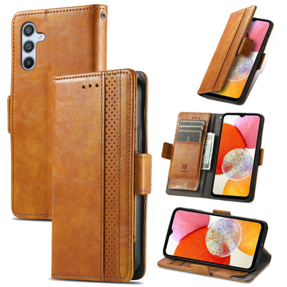 CaseNeo Splicing Dual Magnetic Buckle Leather Phone Case, For Samsung Galaxy A14 4G, For Samsung Galaxy A34 5G, For Sony Xperia 10 II