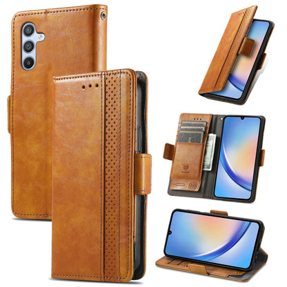 CaseNeo Splicing Dual Magnetic Buckle Leather Phone Case, For Samsung Galaxy A14 4G, For Samsung Galaxy A34 5G, For Sony Xperia 10 II