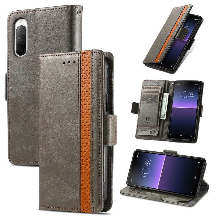 CaseNeo Splicing Dual Magnetic Buckle Leather Phone Case, For Samsung Galaxy A14 4G, For Samsung Galaxy A34 5G, For Sony Xperia 10 II