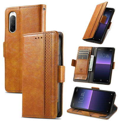 CaseNeo Splicing Dual Magnetic Buckle Leather Phone Case, For Samsung Galaxy A14 4G, For Samsung Galaxy A34 5G, For Sony Xperia 10 II
