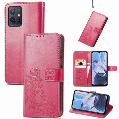 Four-leaf Clasp Embossed Buckle Leather Phone Case, For Honor Magic5 Pro, For Honor Magic5, For Motorola Moto E13, For Motorola Moto E22 4G
