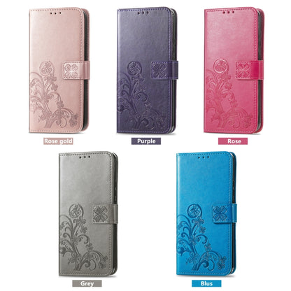Four-leaf Clasp Embossed Buckle Leather Phone Case, For TCL 40R, For TCL 403, For TCL 405, For Xiaomi 13 Lite