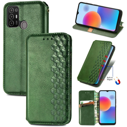 Cubic Grid Pressed Magnetic Leather Phone Case, For Tecno Pova Neo 5G, For vivo S15e, For ZTE Blade A52, For Samsung Galaxy A14 4G