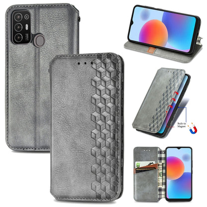 Cubic Grid Pressed Magnetic Leather Phone Case, For Tecno Pova Neo 5G, For vivo S15e, For ZTE Blade A52, For Samsung Galaxy A14 4G