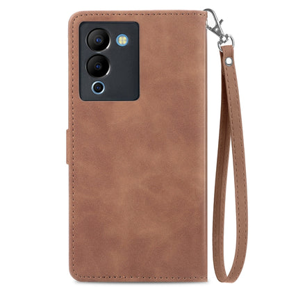 Embossed Flower Zipper Leather Phone Case, For Infinix Note 12 G96, For OnePlus Ace 2, For Tecno Pova Neo 5G, For vivo S15e