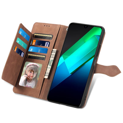 Embossed Flower Zipper Leather Phone Case, For Infinix Note 12 G96, For OnePlus Ace 2, For Tecno Pova Neo 5G, For vivo S15e