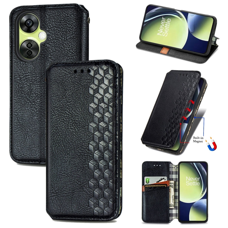 Cubic Grid Pressed Magnetic Leather Phone Case, For OnePlus Nord CE 3 Lite, For OPPO Find X6 Pro, For OPPO Find X6, For Redmi Note 12 Turbo, For Nokia C32
