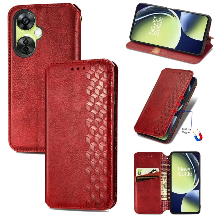 Cubic Grid Pressed Magnetic Leather Phone Case, For OnePlus Nord CE 3 Lite, For OPPO Find X6 Pro, For OPPO Find X6, For Redmi Note 12 Turbo, For Nokia C32