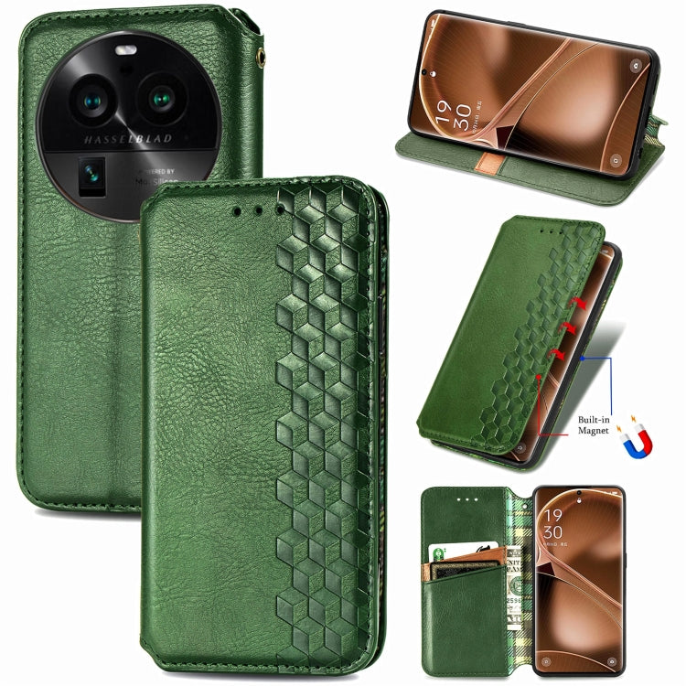 Cubic Grid Pressed Magnetic Leather Phone Case, For OnePlus Nord CE 3 Lite, For OPPO Find X6 Pro, For OPPO Find X6, For Redmi Note 12 Turbo, For Nokia C32