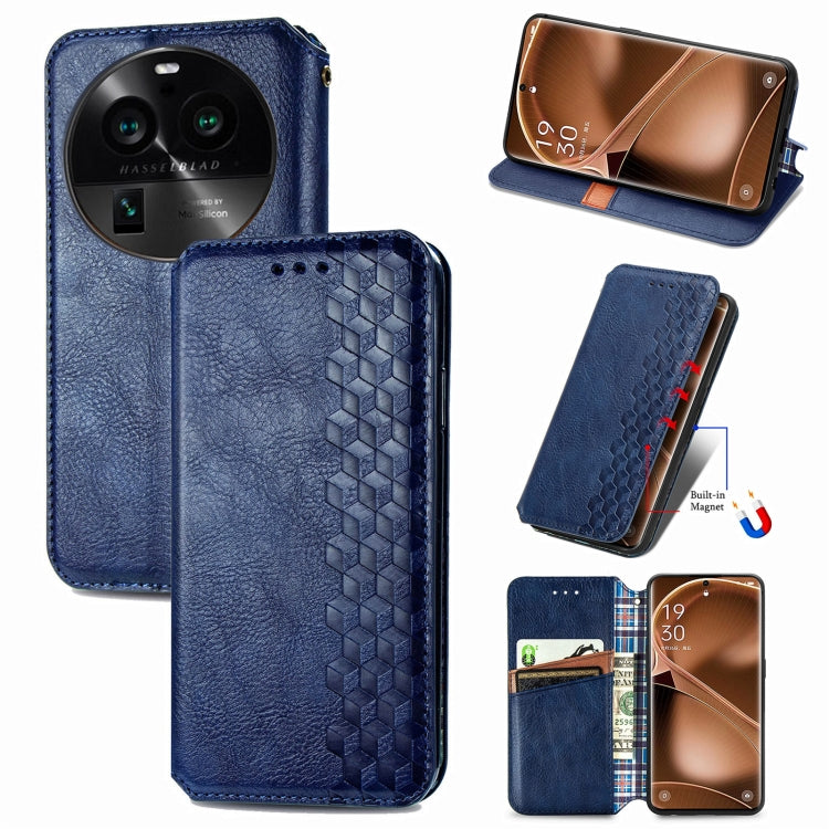Cubic Grid Pressed Magnetic Leather Phone Case, For OnePlus Nord CE 3 Lite, For OPPO Find X6 Pro, For OPPO Find X6, For Redmi Note 12 Turbo, For Nokia C32