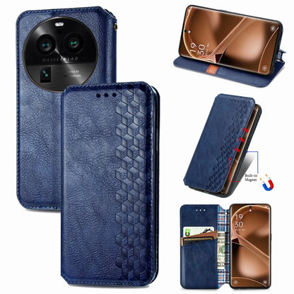 Cubic Grid Pressed Magnetic Leather Phone Case, For OnePlus Nord CE 3 Lite, For OPPO Find X6 Pro, For OPPO Find X6, For Redmi Note 12 Turbo, For Nokia C32