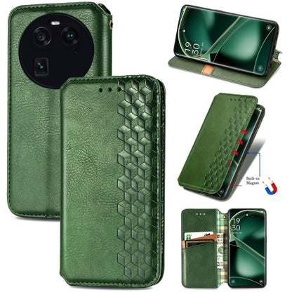 Cubic Grid Pressed Magnetic Leather Phone Case, For OnePlus Nord CE 3 Lite, For OPPO Find X6 Pro, For OPPO Find X6, For Redmi Note 12 Turbo, For Nokia C32