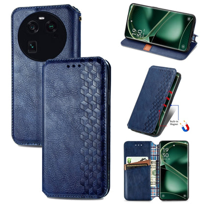 Cubic Grid Pressed Magnetic Leather Phone Case, For OnePlus Nord CE 3 Lite, For OPPO Find X6 Pro, For OPPO Find X6, For Redmi Note 12 Turbo, For Nokia C32