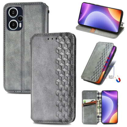 Cubic Grid Pressed Magnetic Leather Phone Case, For OnePlus Nord CE 3 Lite, For OPPO Find X6 Pro, For OPPO Find X6, For Redmi Note 12 Turbo, For Nokia C32