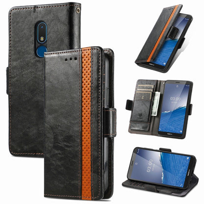 CaseNeo Splicing Dual Magnetic Buckle Leather Phone Case, For Nokia C3, For OnePlus Nord CE 3 Lite, For OPPO Find X6 Pro, For OPPO Find X6
