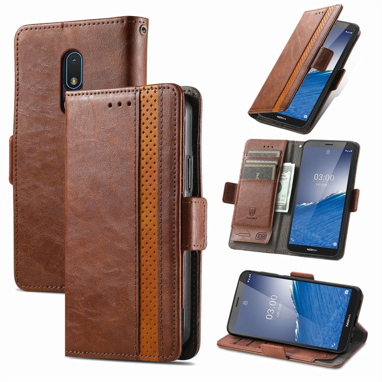 CaseNeo Splicing Dual Magnetic Buckle Leather Phone Case, For Nokia C3, For OnePlus Nord CE 3 Lite, For OPPO Find X6 Pro, For OPPO Find X6