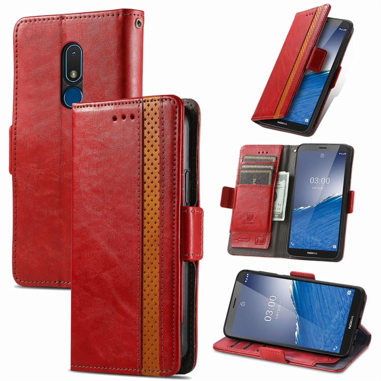 CaseNeo Splicing Dual Magnetic Buckle Leather Phone Case, For Nokia C3, For OnePlus Nord CE 3 Lite, For OPPO Find X6 Pro, For OPPO Find X6