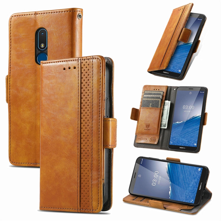 CaseNeo Splicing Dual Magnetic Buckle Leather Phone Case, For Nokia C3, For OnePlus Nord CE 3 Lite, For OPPO Find X6 Pro, For OPPO Find X6