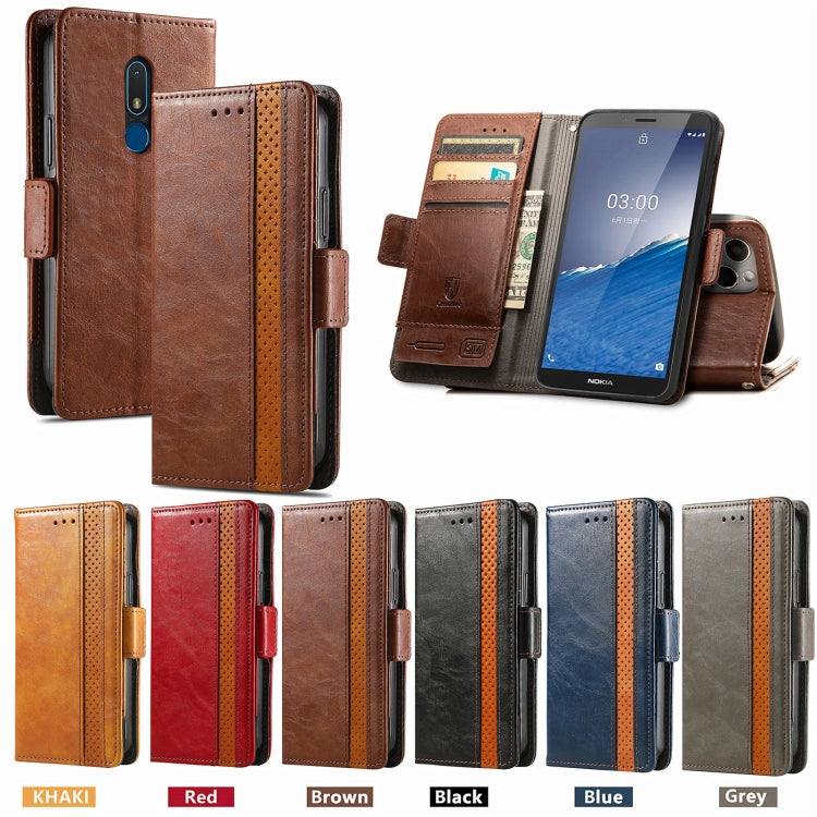 CaseNeo Splicing Dual Magnetic Buckle Leather Phone Case, For Nokia C3, For OnePlus Nord CE 3 Lite, For OPPO Find X6 Pro, For OPPO Find X6