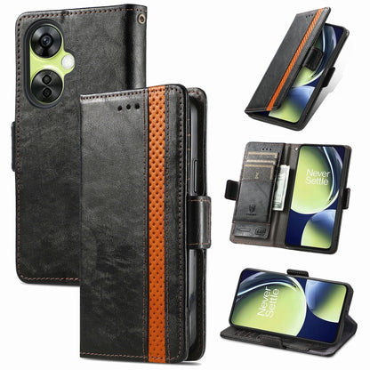 CaseNeo Splicing Dual Magnetic Buckle Leather Phone Case, For Nokia C3, For OnePlus Nord CE 3 Lite, For OPPO Find X6 Pro, For OPPO Find X6