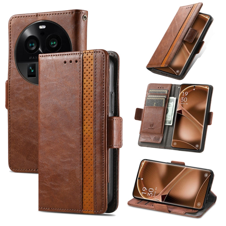 CaseNeo Splicing Dual Magnetic Buckle Leather Phone Case, For Nokia C3, For OnePlus Nord CE 3 Lite, For OPPO Find X6 Pro, For OPPO Find X6