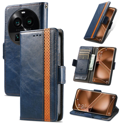CaseNeo Splicing Dual Magnetic Buckle Leather Phone Case, For Nokia C3, For OnePlus Nord CE 3 Lite, For OPPO Find X6 Pro, For OPPO Find X6