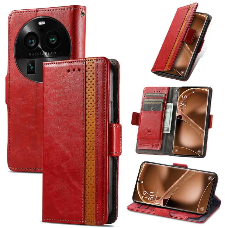 CaseNeo Splicing Dual Magnetic Buckle Leather Phone Case, For Nokia C3, For OnePlus Nord CE 3 Lite, For OPPO Find X6 Pro, For OPPO Find X6