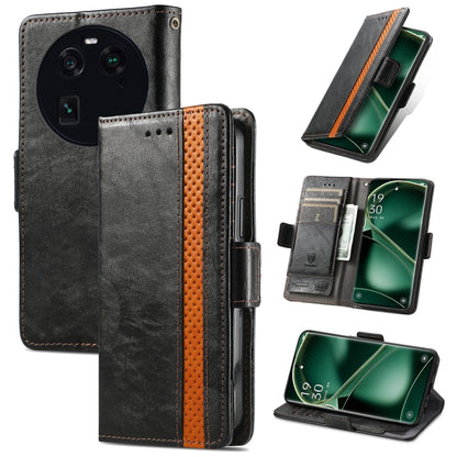 CaseNeo Splicing Dual Magnetic Buckle Leather Phone Case, For Nokia C3, For OnePlus Nord CE 3 Lite, For OPPO Find X6 Pro, For OPPO Find X6