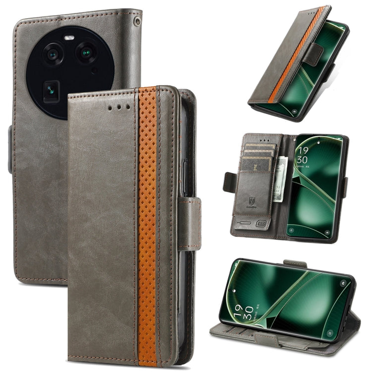 CaseNeo Splicing Dual Magnetic Buckle Leather Phone Case, For Nokia C3, For OnePlus Nord CE 3 Lite, For OPPO Find X6 Pro, For OPPO Find X6