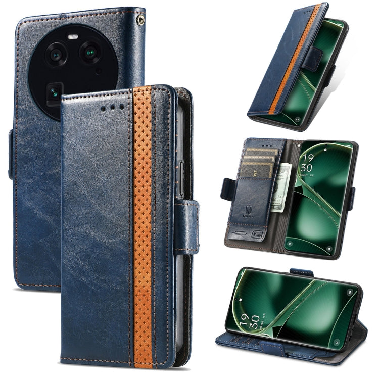 CaseNeo Splicing Dual Magnetic Buckle Leather Phone Case, For Nokia C3, For OnePlus Nord CE 3 Lite, For OPPO Find X6 Pro, For OPPO Find X6