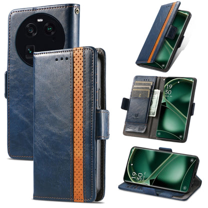 CaseNeo Splicing Dual Magnetic Buckle Leather Phone Case, For Nokia C3, For OnePlus Nord CE 3 Lite, For OPPO Find X6 Pro, For OPPO Find X6