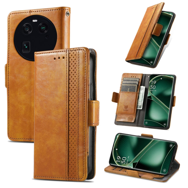 CaseNeo Splicing Dual Magnetic Buckle Leather Phone Case, For Nokia C3, For OnePlus Nord CE 3 Lite, For OPPO Find X6 Pro, For OPPO Find X6