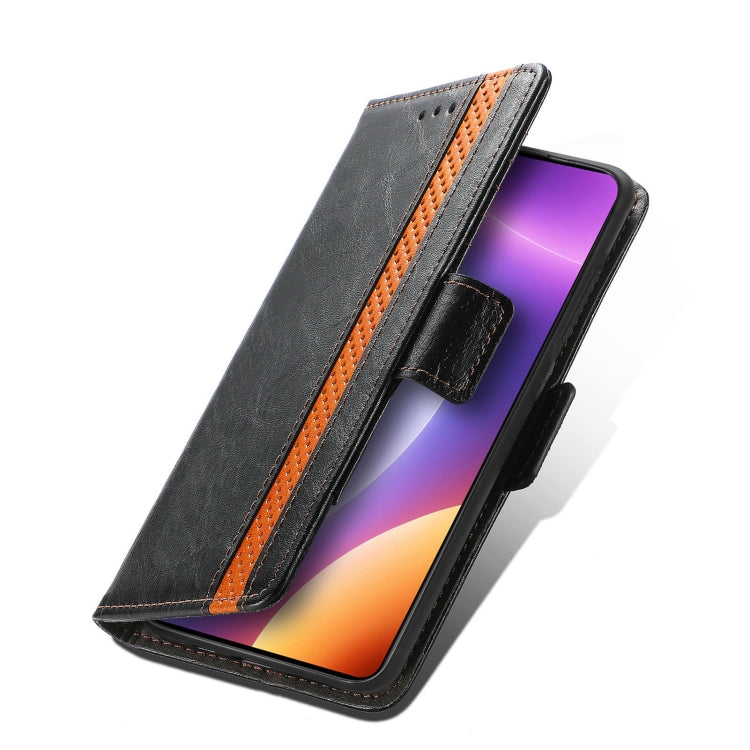 CaseNeo Splicing Dual Magnetic Buckle Leather Phone Case, For Redmi Note 12 Turbo