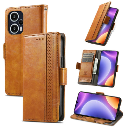 CaseNeo Splicing Dual Magnetic Buckle Leather Phone Case, For Redmi Note 12 Turbo